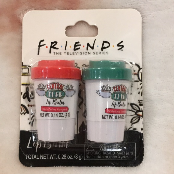 Friends Central Perk Black Coffee & Vanilla Latte Scented Lip Balm Duo 2 NWT - Picture 6 of 10